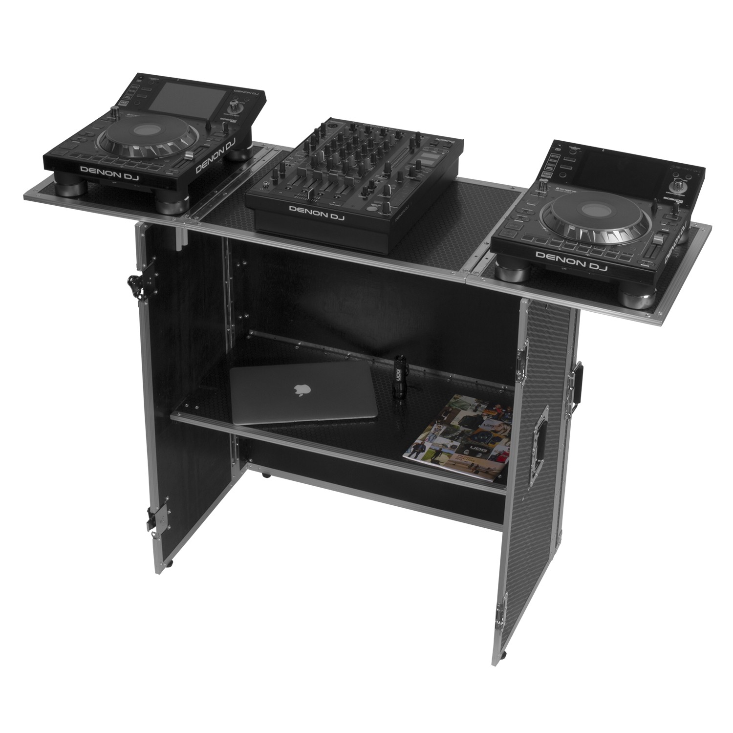Maleta Flightcase UDG Soporte DJ U92049SL - ULTIMATE FOLD OUT DJ TABLE SILVER PLUS (ruedas)