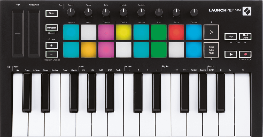 launchkey mini (2) audioibiza teclado midi novation launchkey mini mk3 2