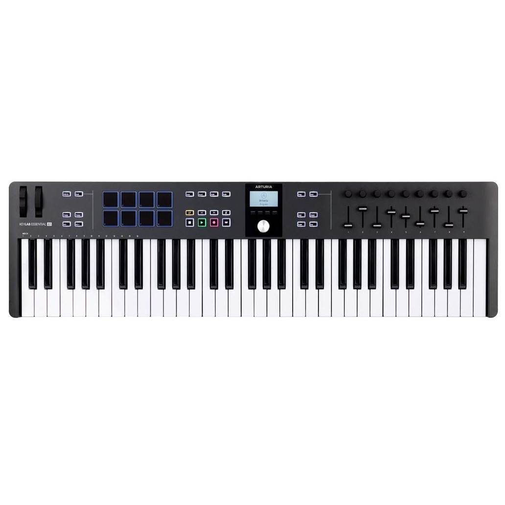 Teclado midi ARTURIA KEYLAB ESSENTIAL 61 MK3 Negro